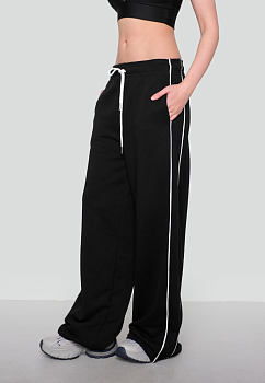 Брюки из футера «Sports club» Black